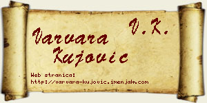 Varvara Kujović vizit kartica
